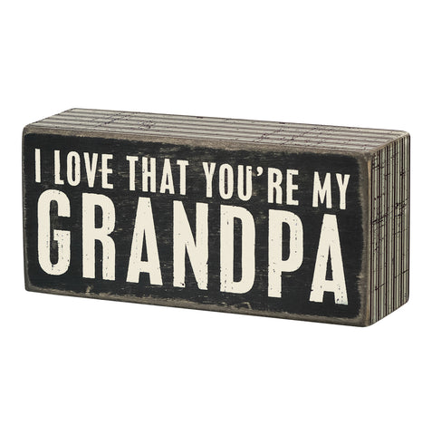 Box Sign - Grandpa