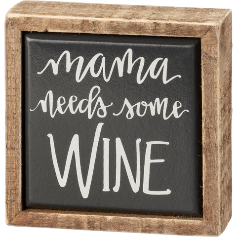 Box Sign Mini - Mama Wine