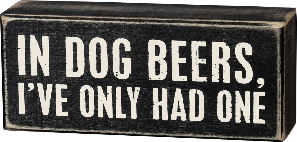 Box Sign - Dog Beers
