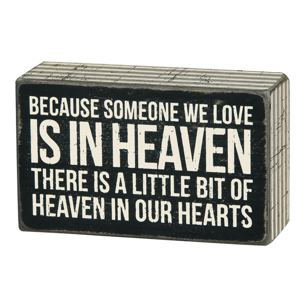 Box  Sign - Someone in Heaven