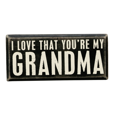Box Sign - My Grandma