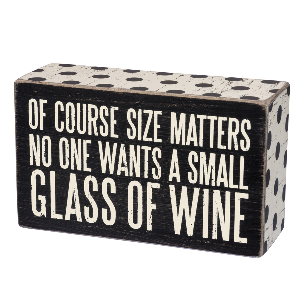 Buy Box Sign - Small Glass Wine