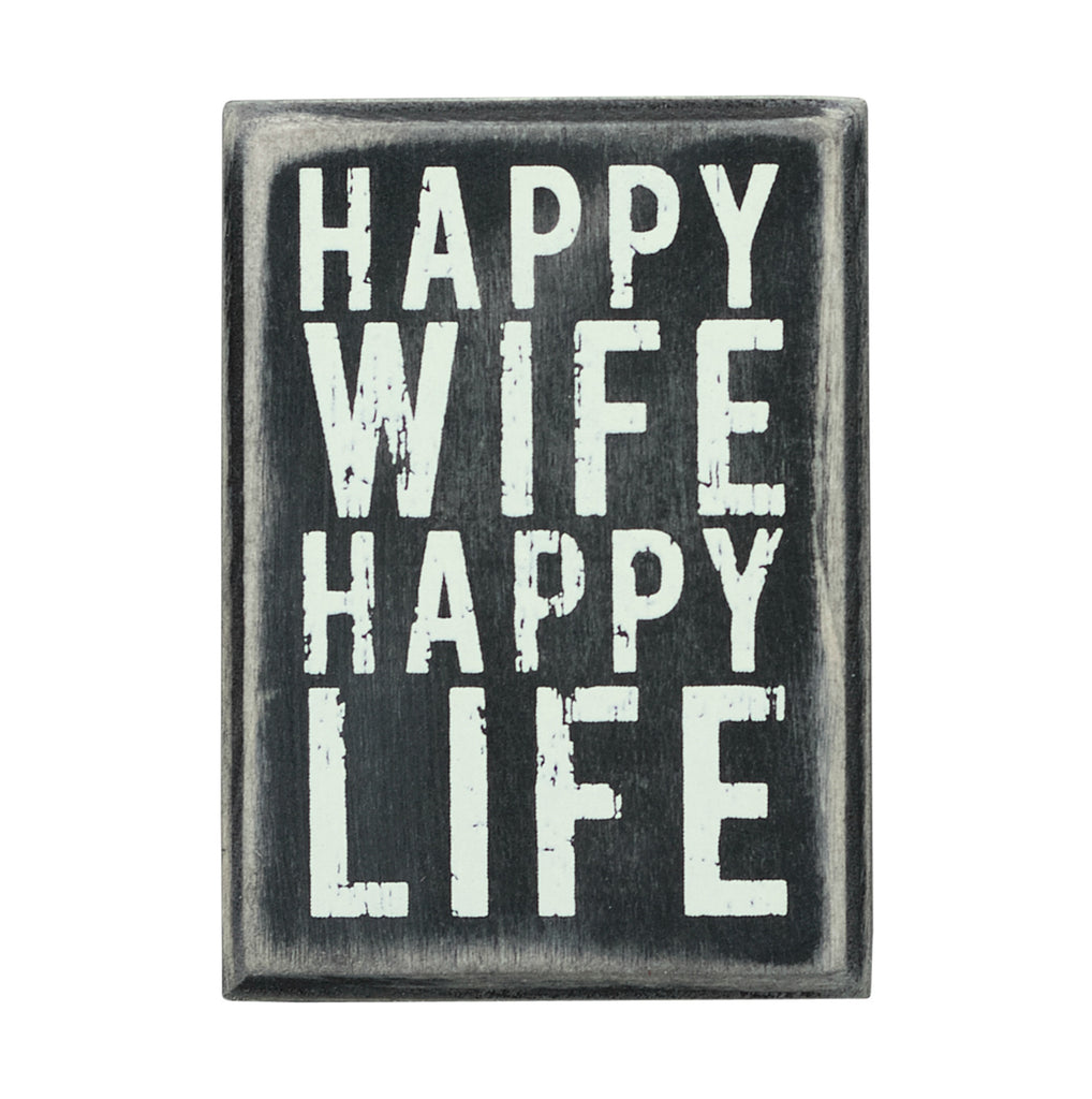Box Sign - Happy Wife